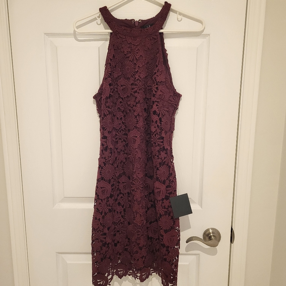 Lulus lace halter dress